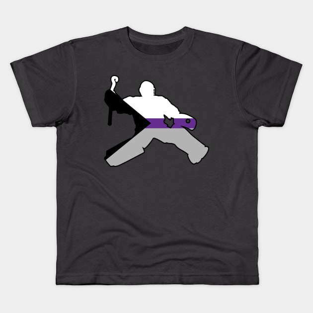 Field Hockey Goalie: Demisexual Pride Kids T-Shirt by ziafrazier